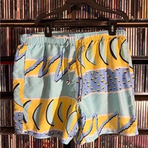 Boardies Retro Surf Board Shorts Men’s XL Colorful 90s Style Swim Trunks